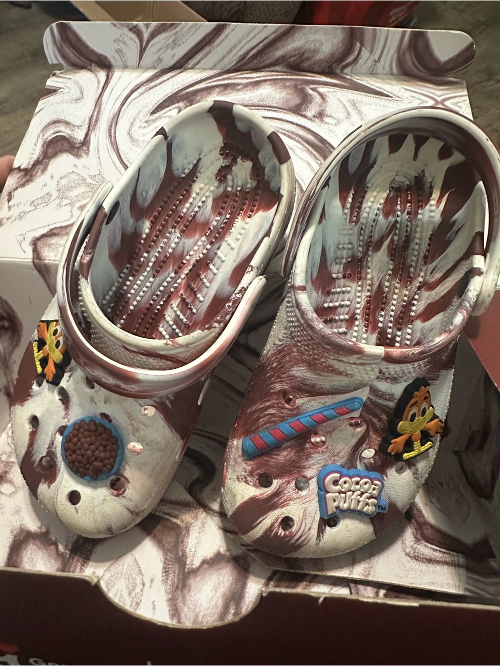 Coco Puffs Crocs SIZE J1 little kids unisex PREOWNED good condition